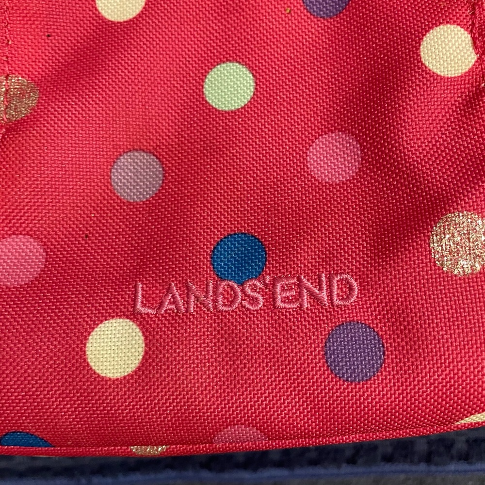 Lands' End Kids' Pink Polka Dots lunchbox - Picture 2 of 5